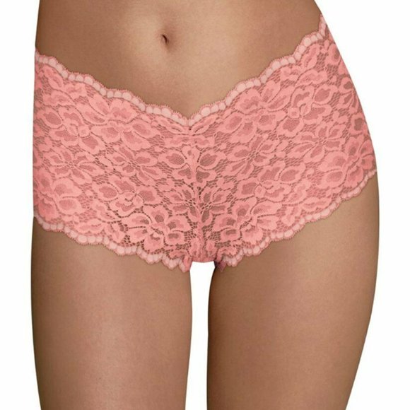 Maidenform NWT Rose Bloom Lace Cheeky Boyshorts Panty DMCLBS 2XL 9 - Picture 1 of 3